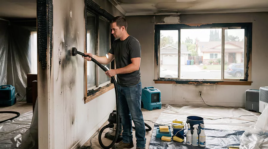 How to Clean Up Soot After a Fire
