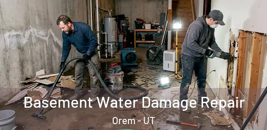 Basement Water Damage Repair Orem - UT