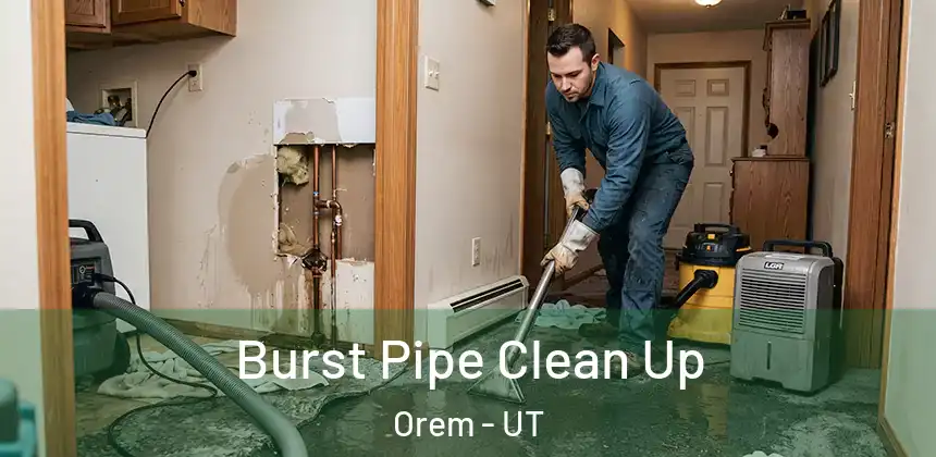  Burst Pipe Clean Up Orem - UT