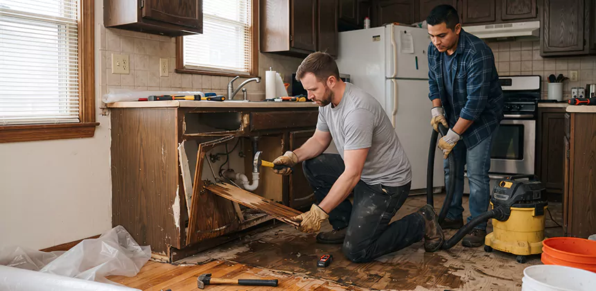 Repairing Water Damaged MDF Cabinets in Orem