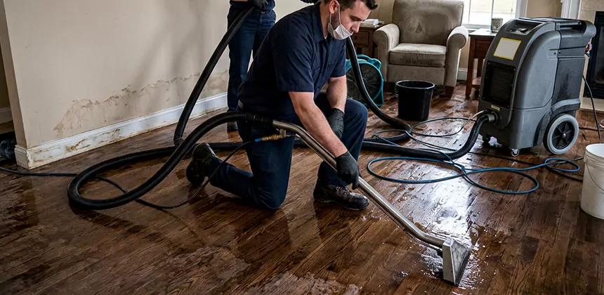 Hardwood Floor Water Extraction in Orem